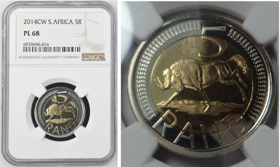 Oom Paul R5 of 2014: NGC PL 68 (2 available) Pop 2