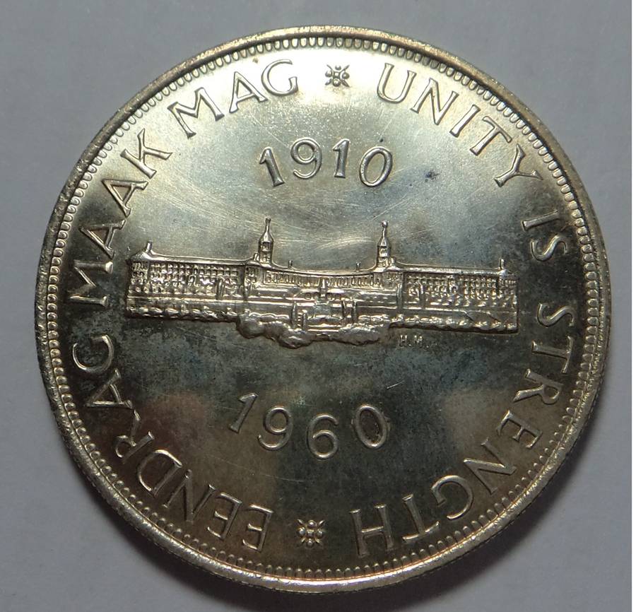 Union of SA: Crown (5/-) of 1960 (Proof-like)