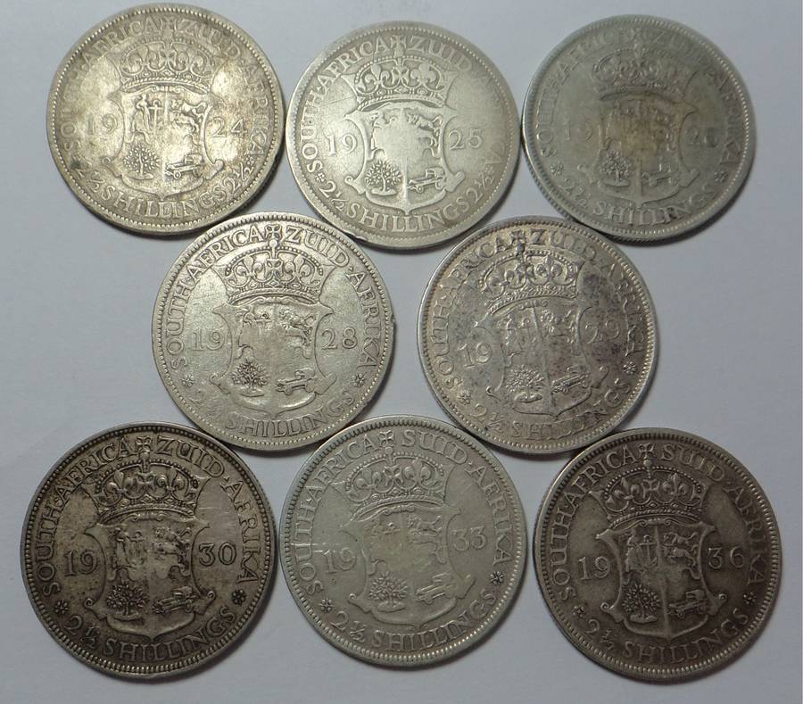 Union of South Africa: King George V Half Crown Collection