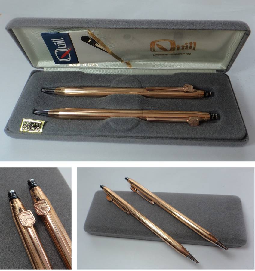 Quill Writing Set 1/20 14 KT GOLD Filled