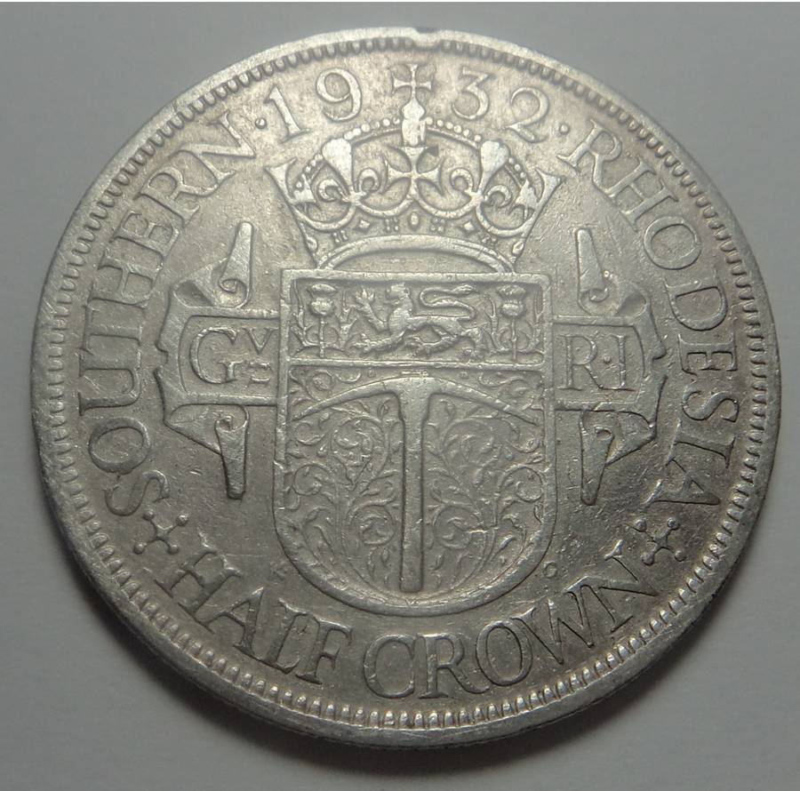 Southern Rhodesia: Silver Half-Crown of 1932