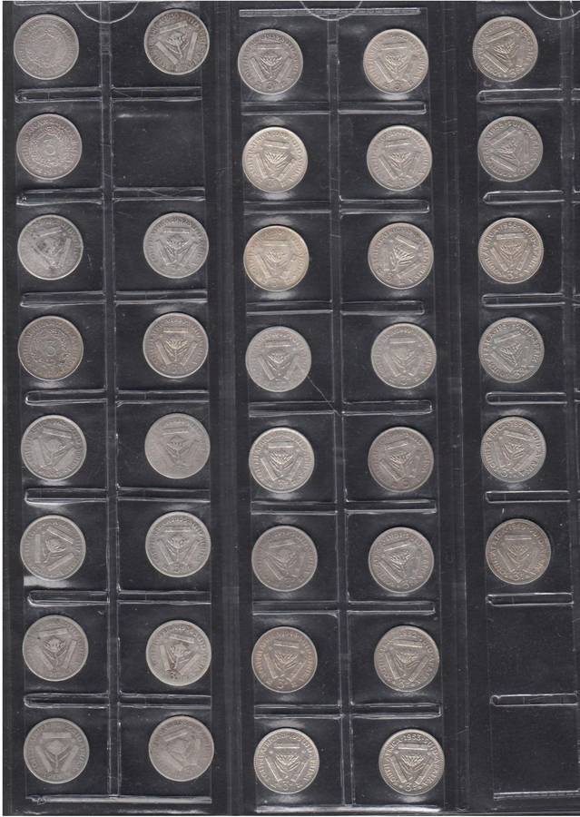Union of SA: Tickey Collection 1923-1959