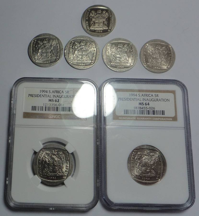 Collection of Presidential Inauguration 1994 R5 coins