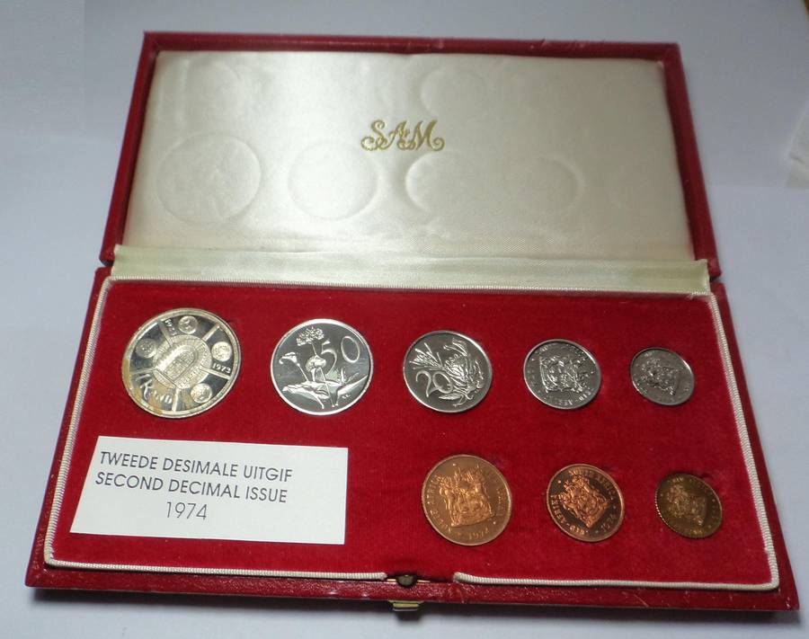 Republic of SA: 1974 Short Proof Set in Red Box