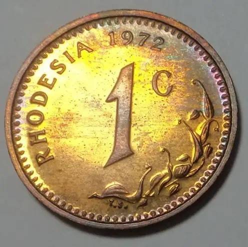 Rhodesia: The Scarce PROOF 1c of 1972