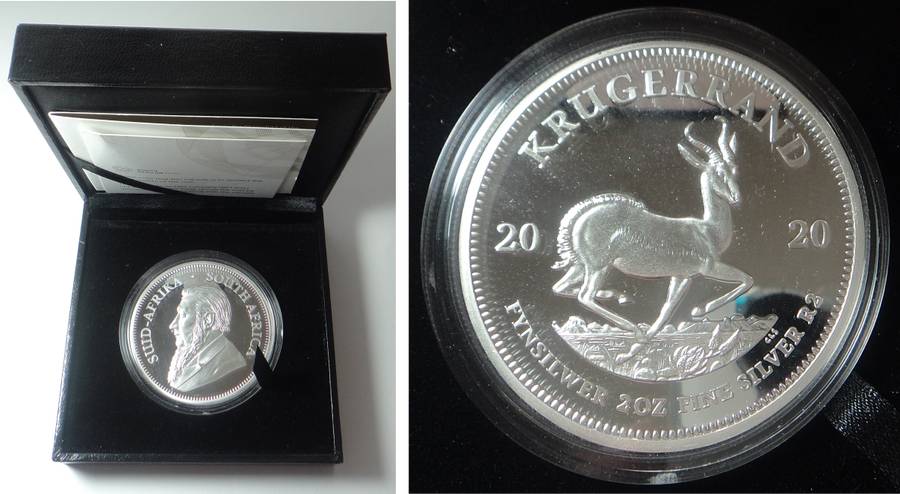 RSA: Proof Silver 2-OZ Krugerrand 2020