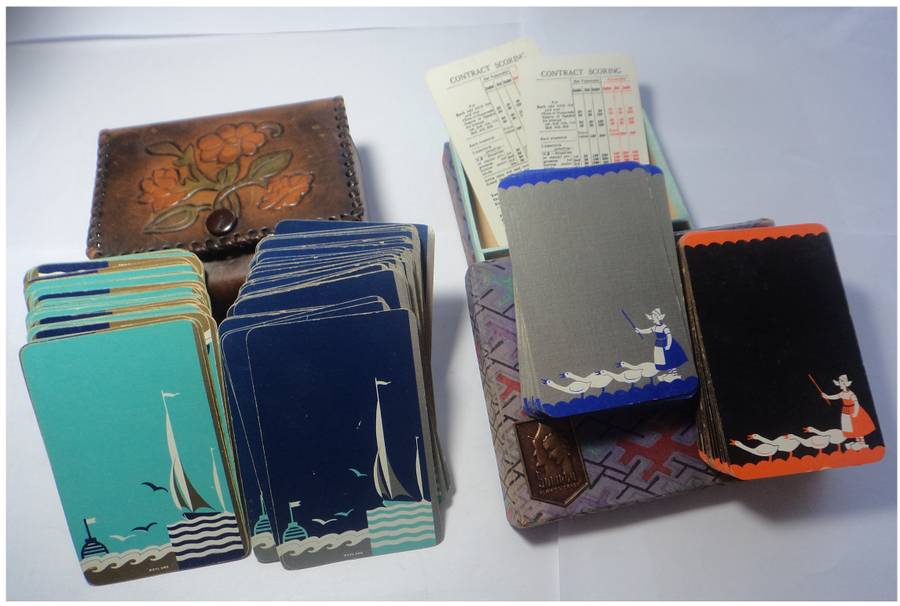 Two Vintage Double Pack Playing Cards