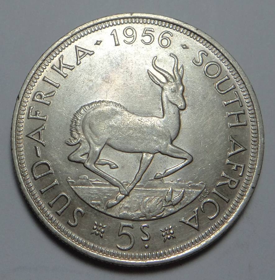 Union of South Africa Crown (5/-) 1956
