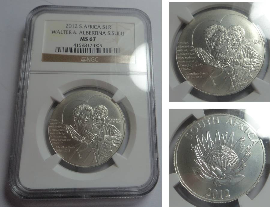 RSA Silver R1 2012 (Sisulus) NGC MS67