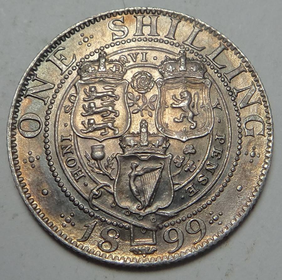 Great Britain Victorian Shilling 1899 (High Grade)