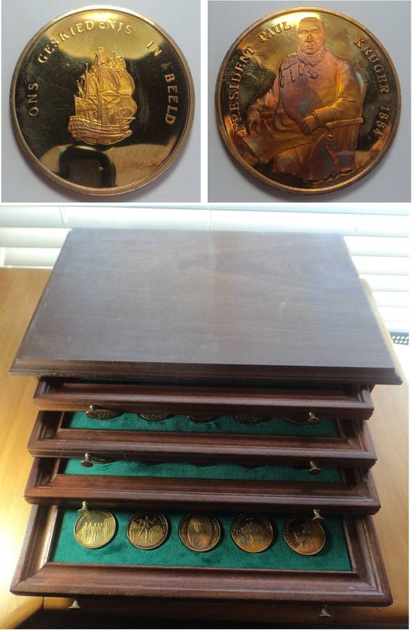 The Medallic History of South Africa: 60 Sterling Silver Medals Set