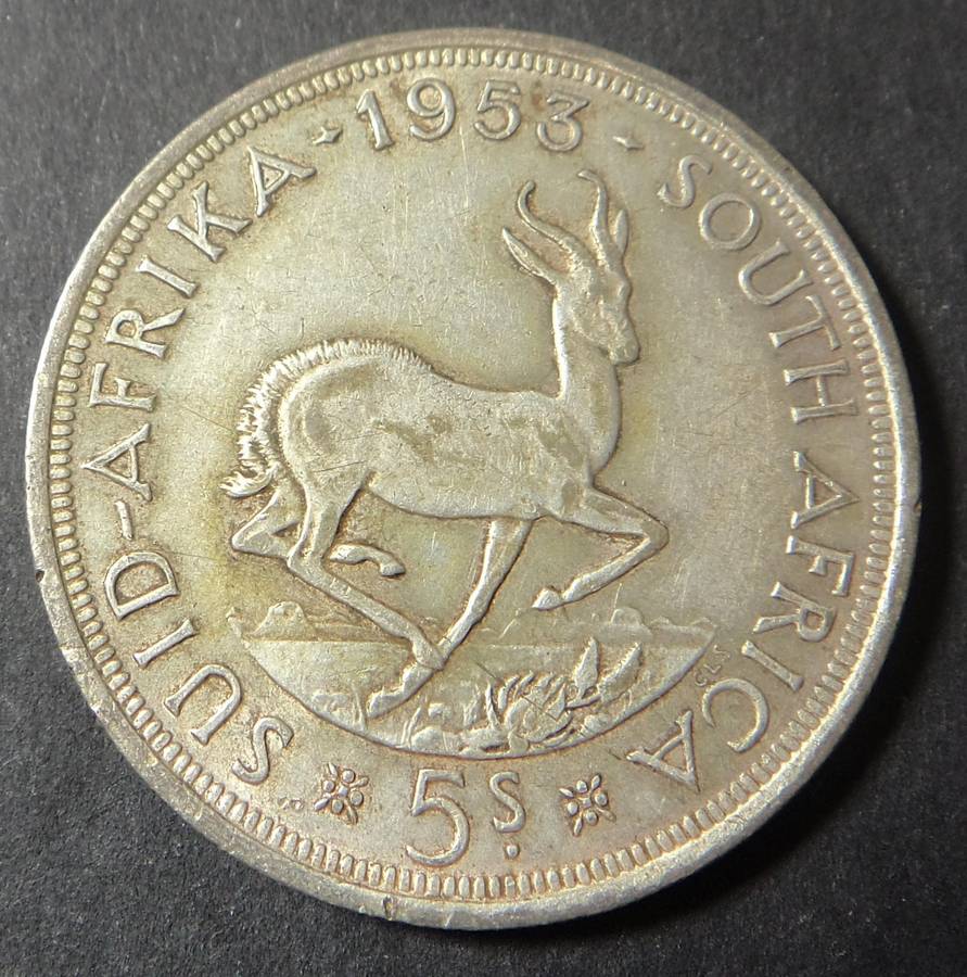 Union of SA Crown (5/-) of 1953