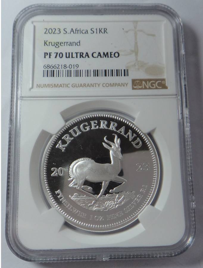 Silver Krugerrand 2023 NGC PF 70 Ultra Cameo