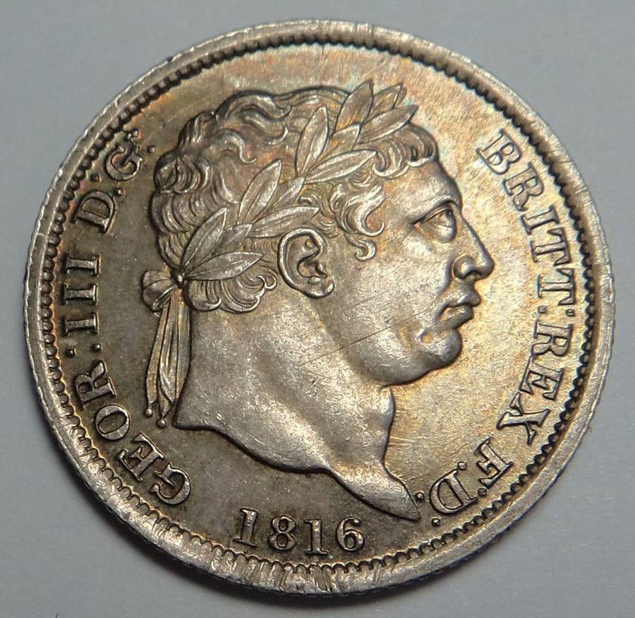 Great Britain George III Shilling 1816 (Almost Mint State)