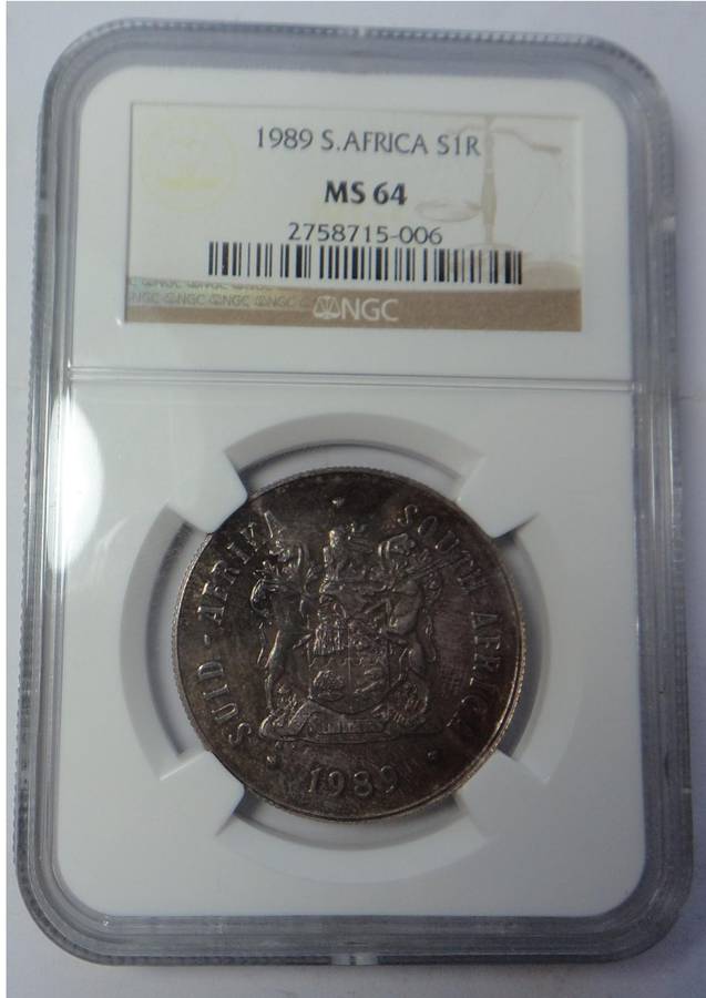 1989 Silver R1: NGC MS 64