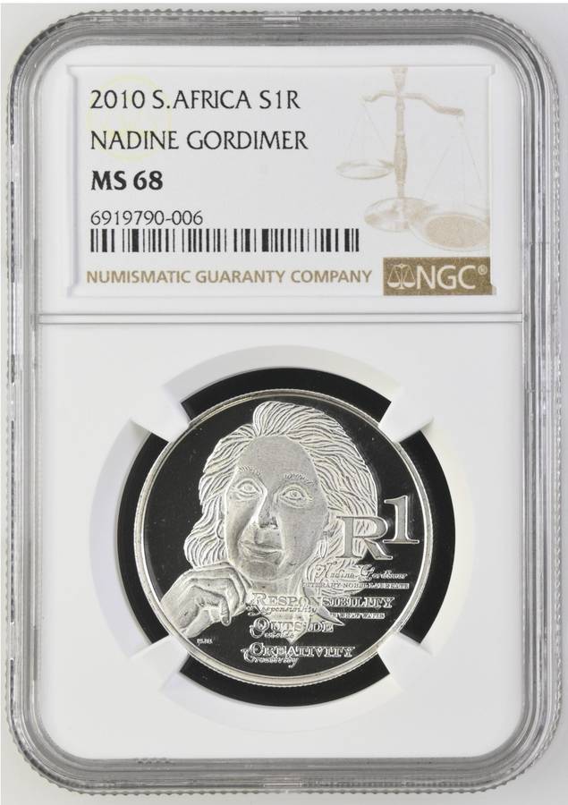 2010 Silver R1 (Gordimer) NGC MS 68 (Top Pop)