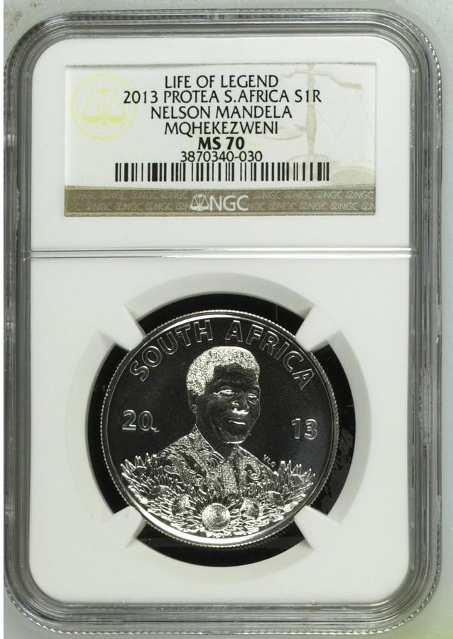 2013 Silver R1 (Mqhekezweni) NGC MS 70 (Top Pop)