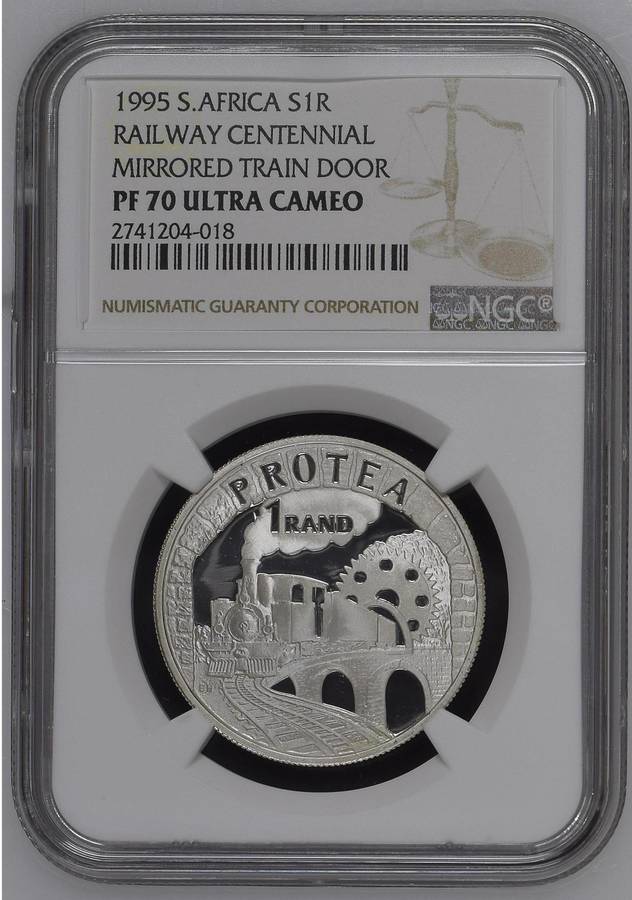 RSA Silver R1 1995 (Train) NGC PF70 Ultra Cameo