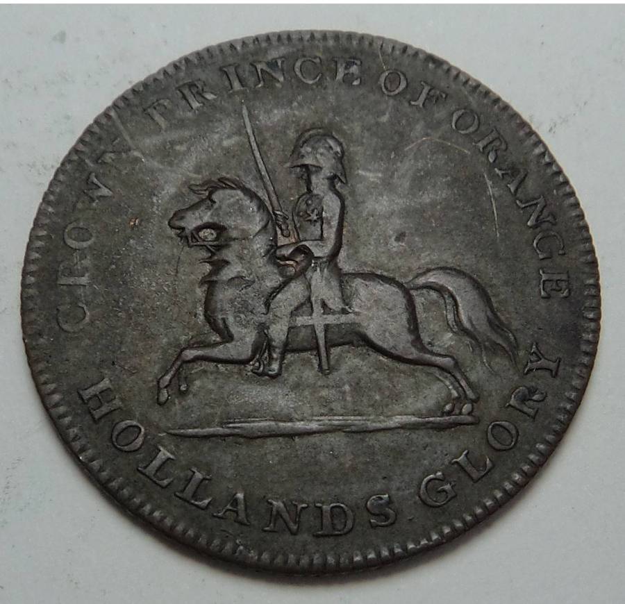 Netherlands: William of Orange Token, Waterloo 1815