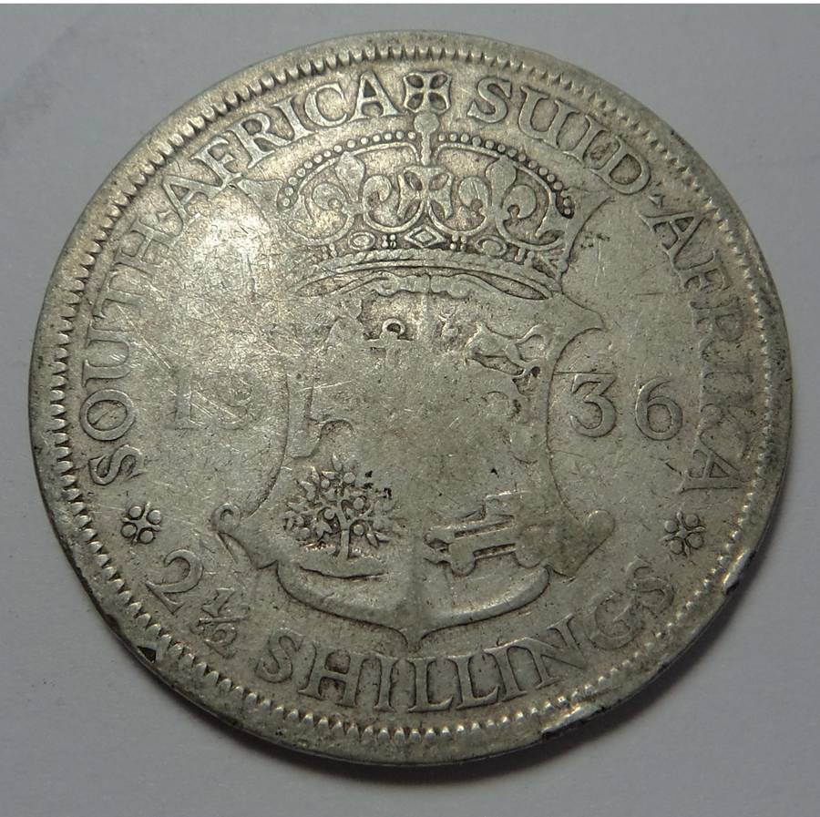 Union of SA: Half-Crown (2/6-) of 1936