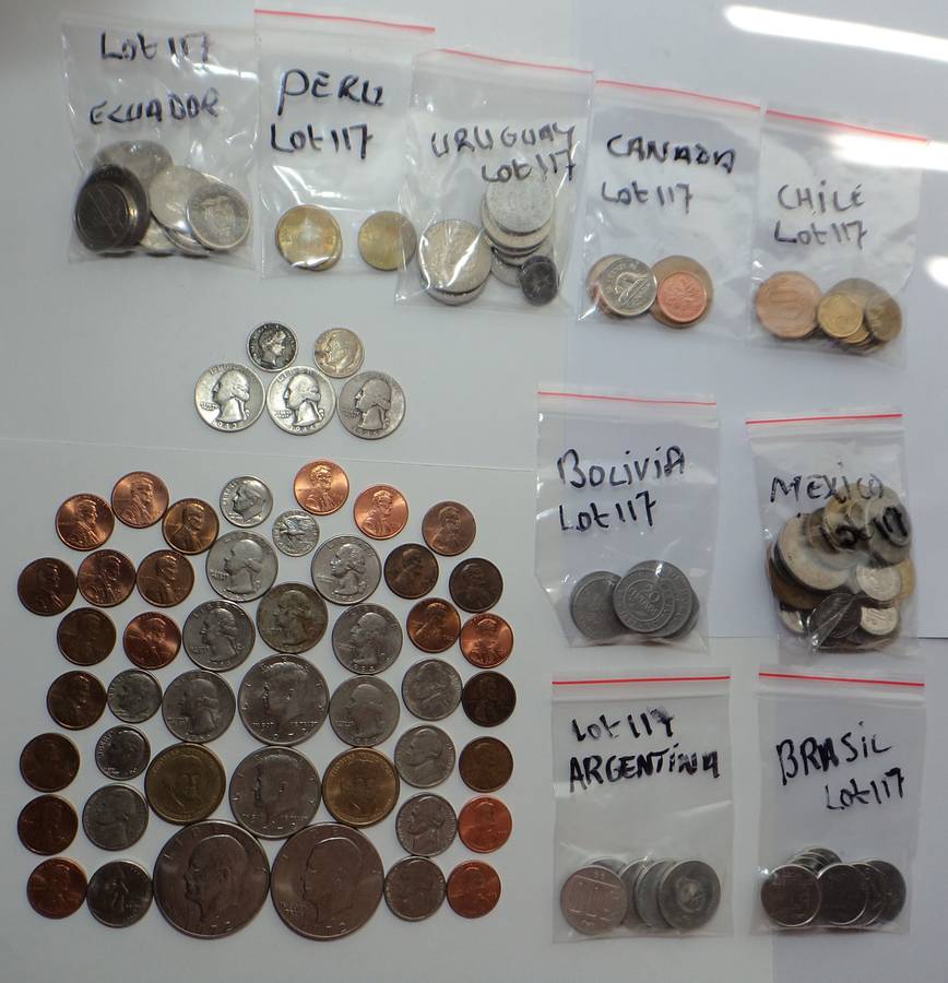 Collection of Coins from the Americas incl. Silver