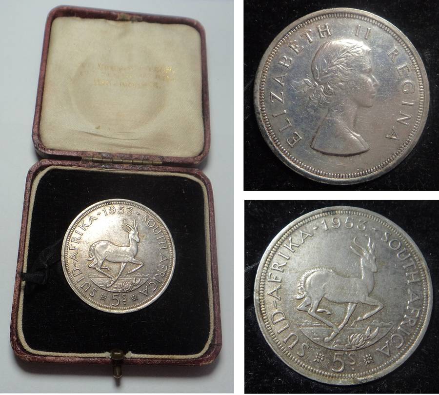 Union of South Africa Crown (5/-) of 1953