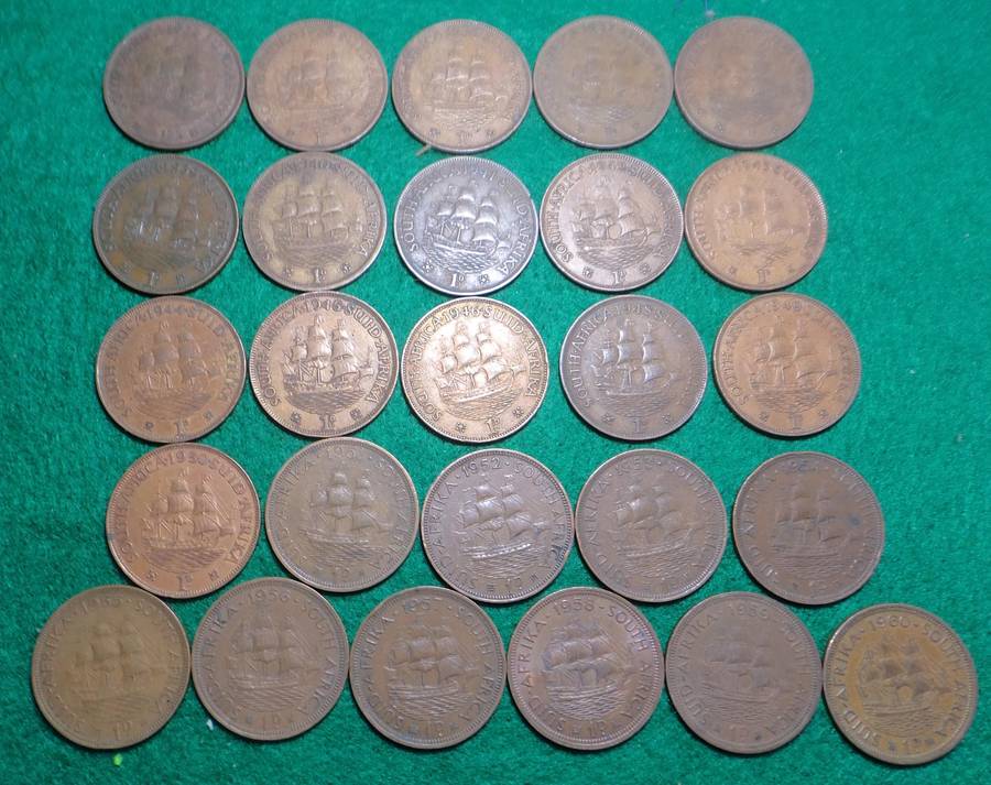 Union of South Africa: Penny Collection (1934 - 1960)