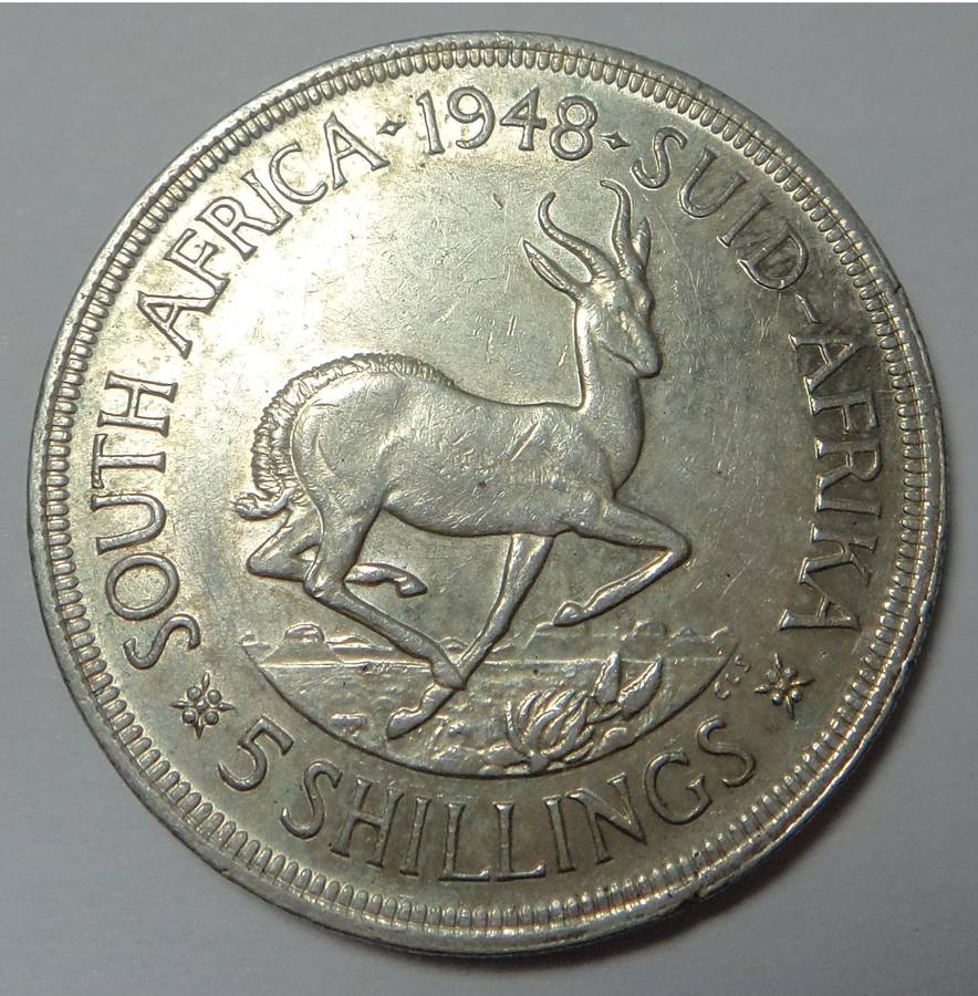 Union of South Africa: Crown (5/-) of 1948