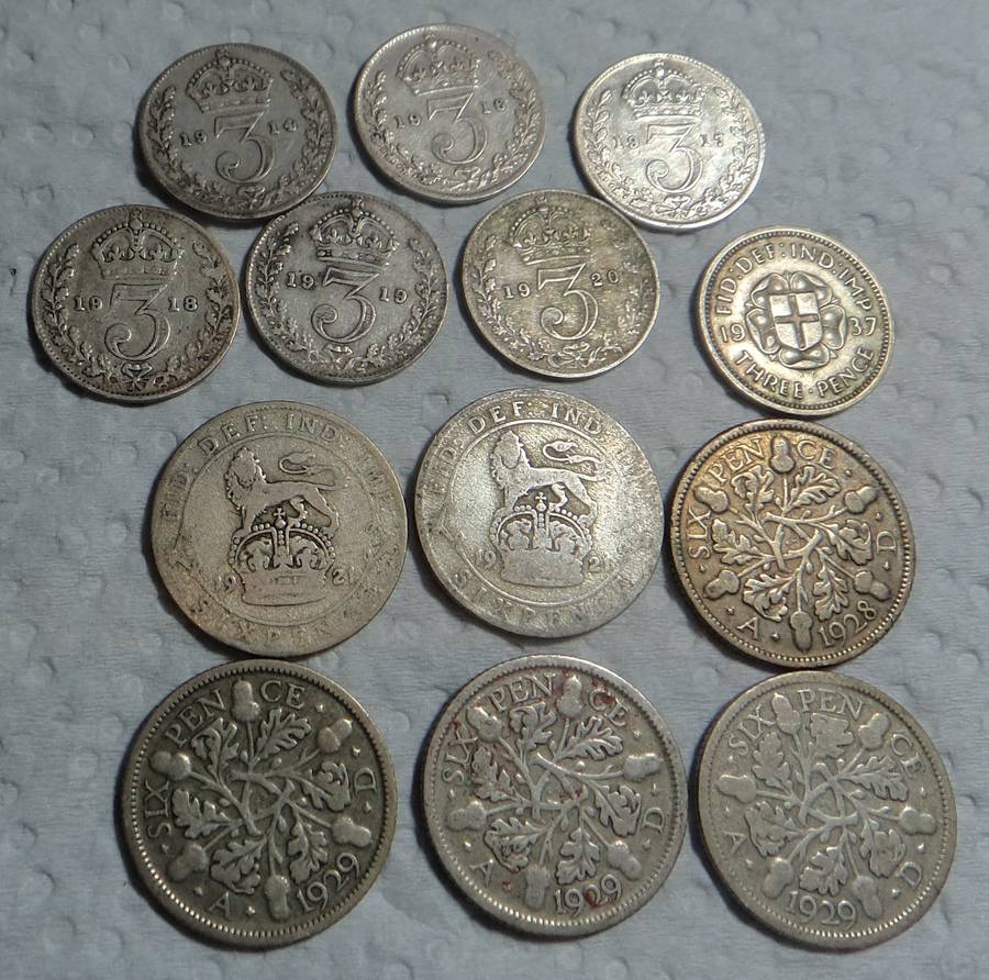 Collection of Silver Coins of Great Britain