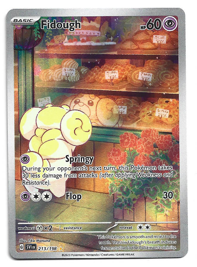 FIDOUGH - SECRET RARE FULL ART ILUSTRATION  213/198 POKEMON TCG SCARLET & VIOLET TRADING CARD
