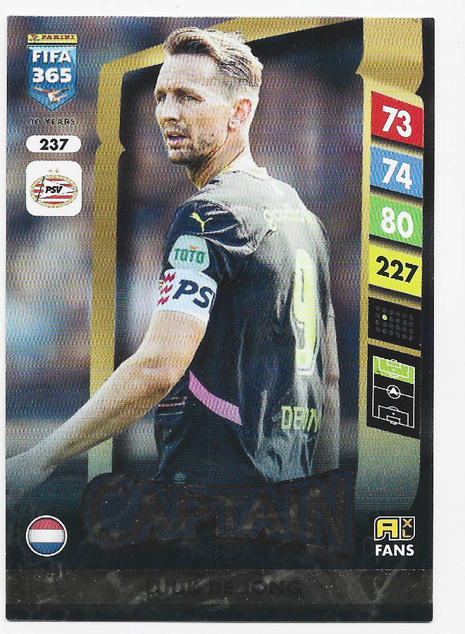 LUUK DE JONG - PANINI FIFA 365 COLLECTION 2025 - FOIL "CAPTAIN" TRADING CARD 237