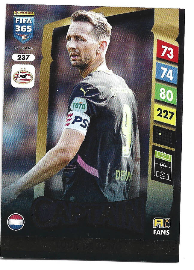 LUUK DE JONG - PANINI FIFA 365 COLLECTION 2025 - FOIL "CAPTAIN" TRADING CARD 237