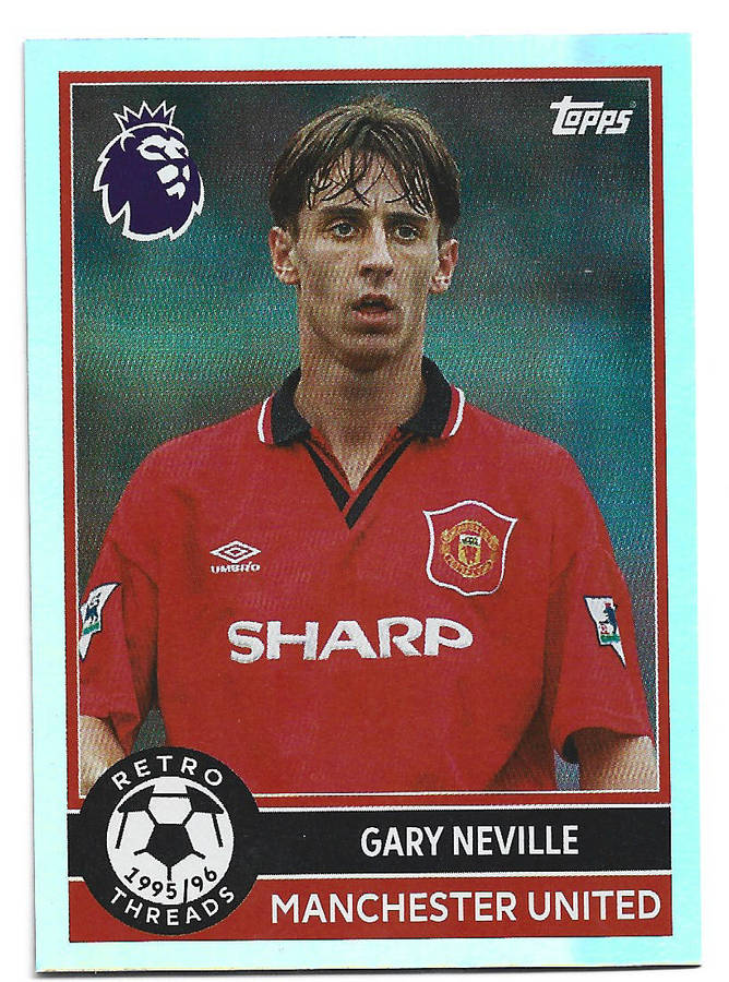 GARY NEVILLE - TOPPS Premier League Premium 2025/26 Collection - "RETRO THREADS" Trading card 393