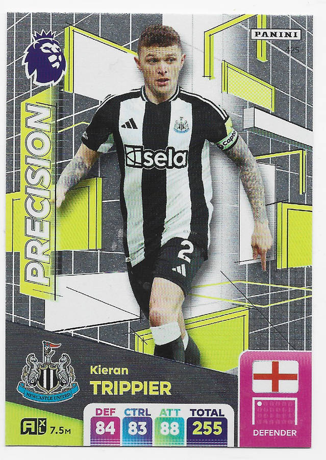 KIERAN TRIPPIER -  PANINI English Premier League 2024/25 - FOIL "PRECISSION" TRADING CARD 425