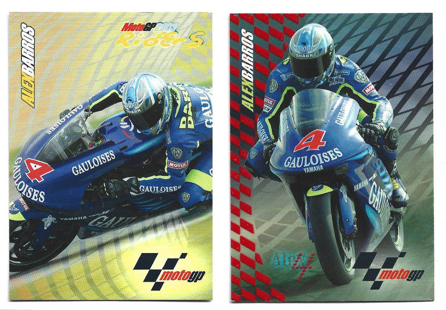 ALEX BARROS - PANINI MOTO GP 2003 CARD COLLECTION - Lot of 3 Trading Cards