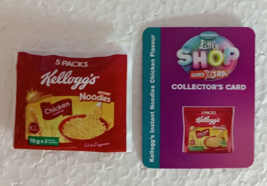 CHECKERS Little Shop Goes Extra - KELLOGGS NOODLES with CARD