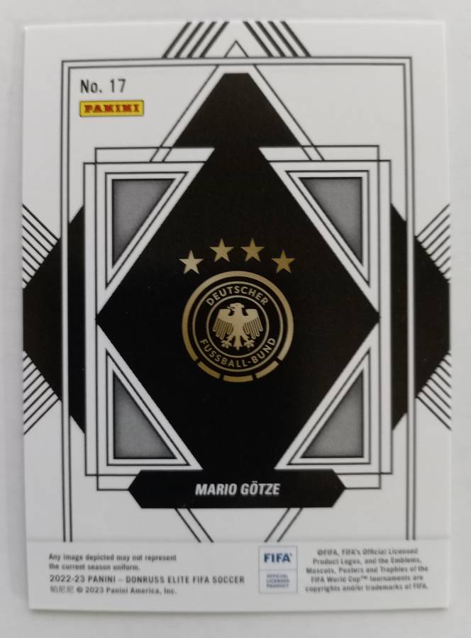 MARIO GOTZE - PANINI DONRUSS ELITE FIFA SOCCER 2023 - CHROME MIRROR TRADING CARD 17
