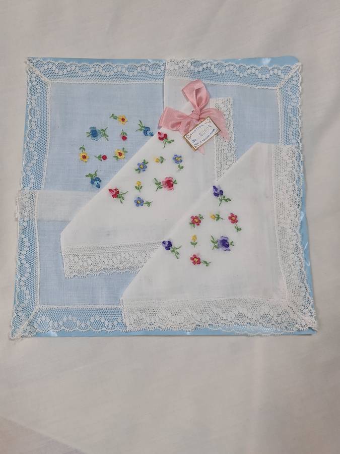Three Handkerchiefs Made in Northern Ireland