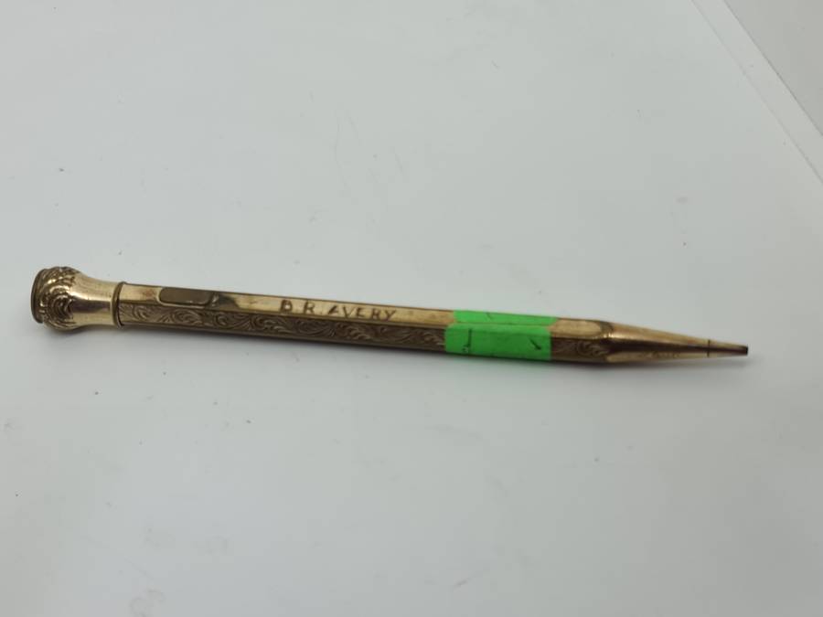 "Bravery" Gold plated pencil