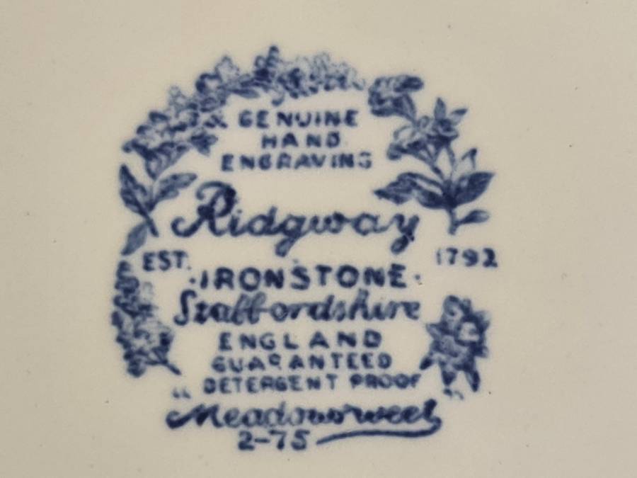 Ridgeway Ironstone Staffordshire England Trio
