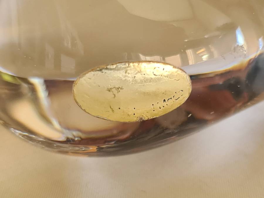 Wedgwood England glass bird paperweight