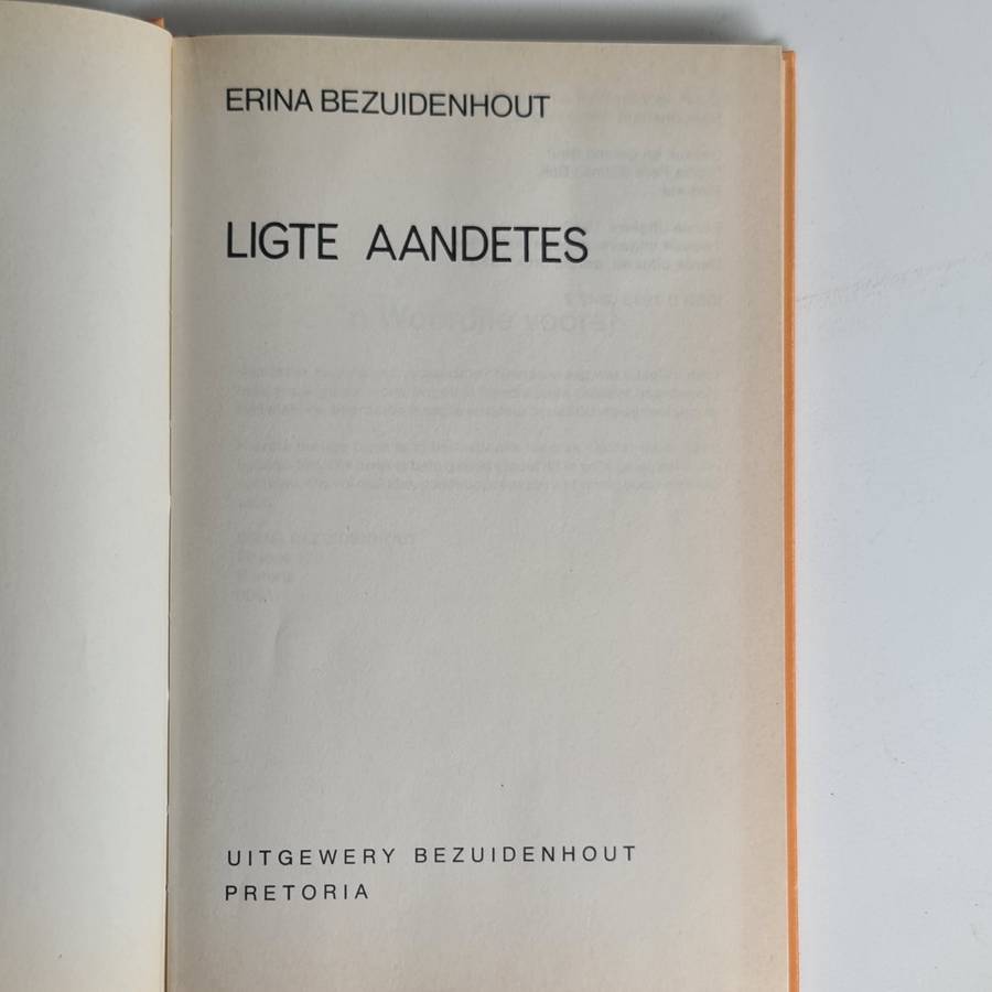 Ligte aandetes deur Erina Bezuidenhout resepte Boek.
