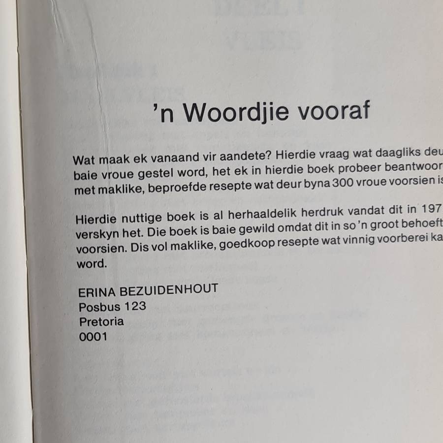 Ligte aandetes deur Erina Bezuidenhout resepte Boek.