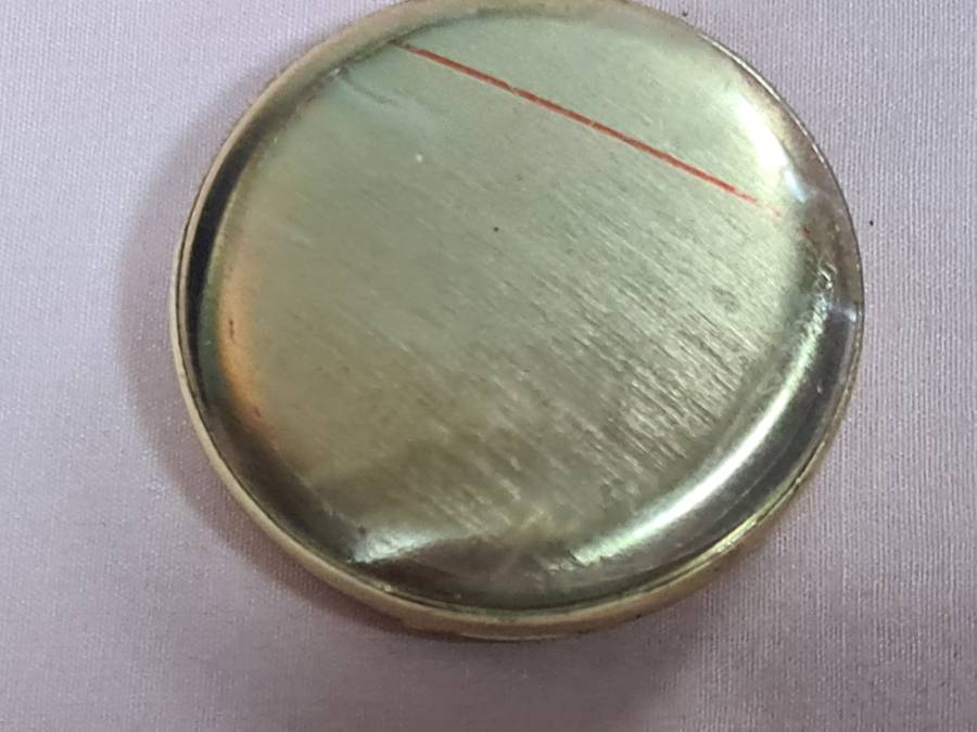 Pocket Watch: Quartz Gold tone half Hunter