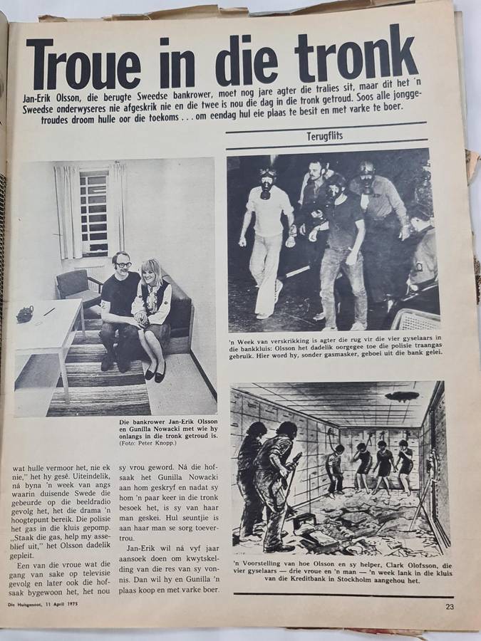 Huisgenoot 11 April 1975, Drama van die Dubbel hart