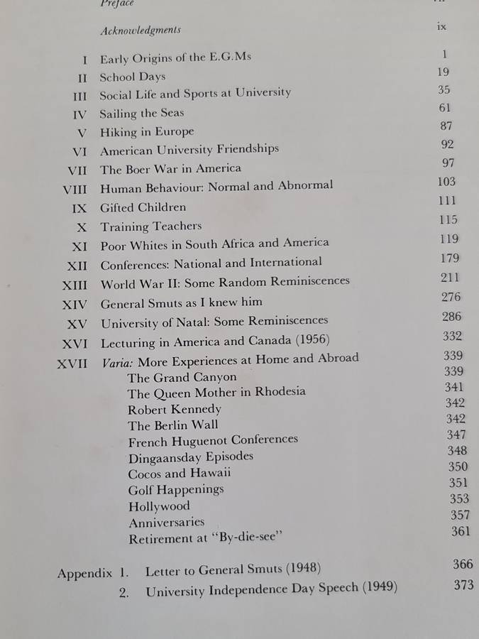 Book: Never a Dull moment: Dr. E.G. Malherbe Autobiography