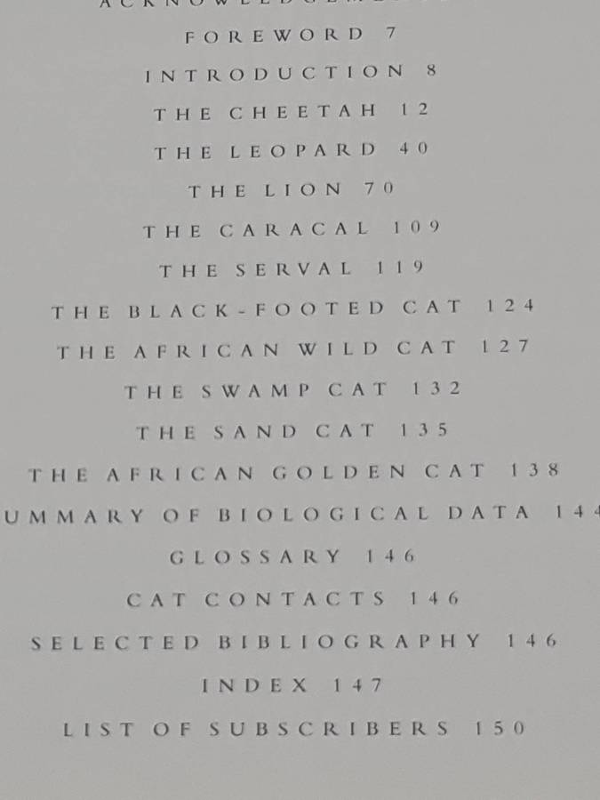 Book: Cats of Africa