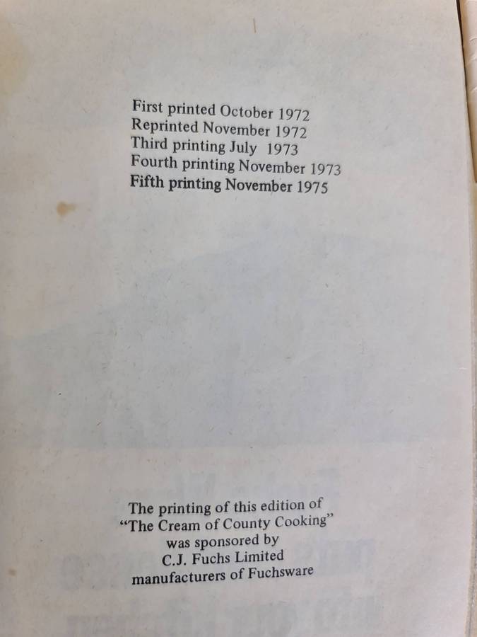 Book: The Cream of the country cooking