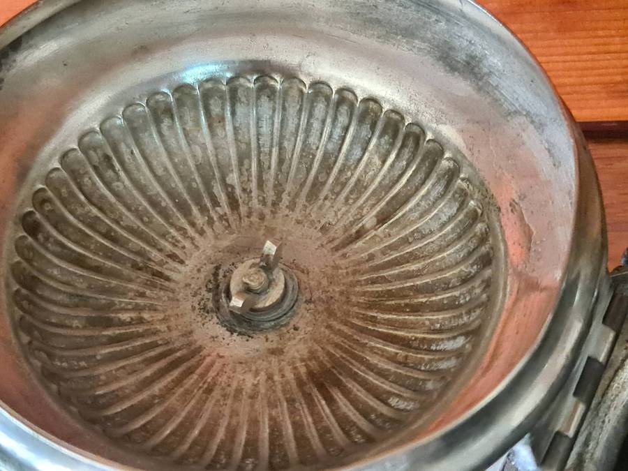 19th Century ornate pewter bowl