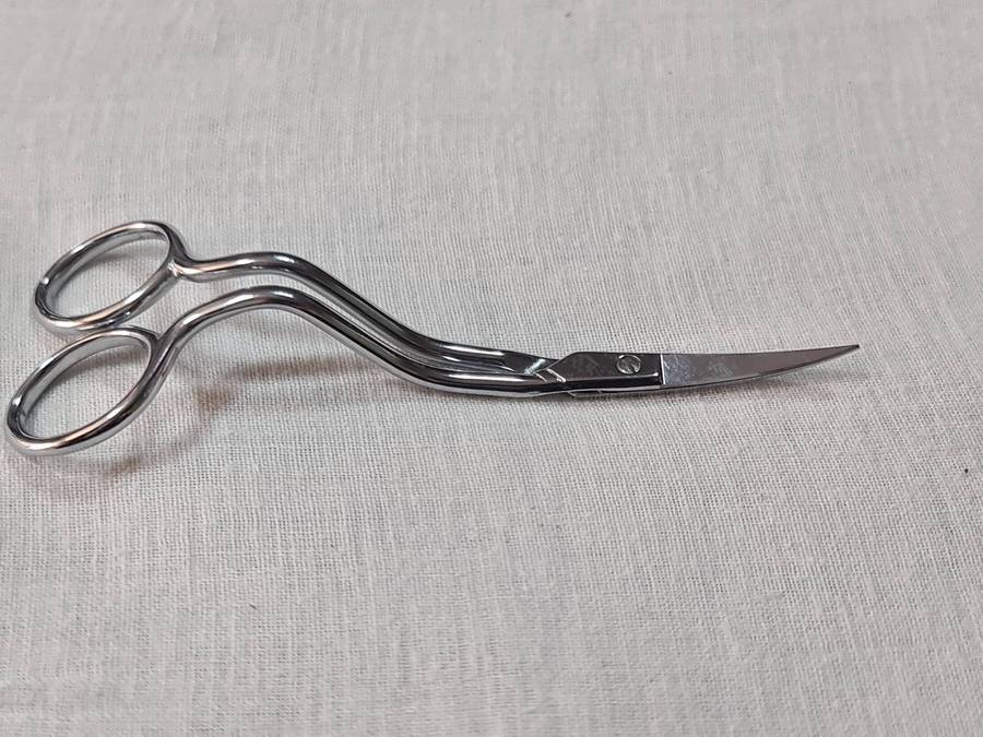 Fraliz Machine Scissors, Step Handle + Curved Blade